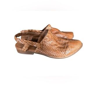 Kelsi Dagger Brown Braided Sandals